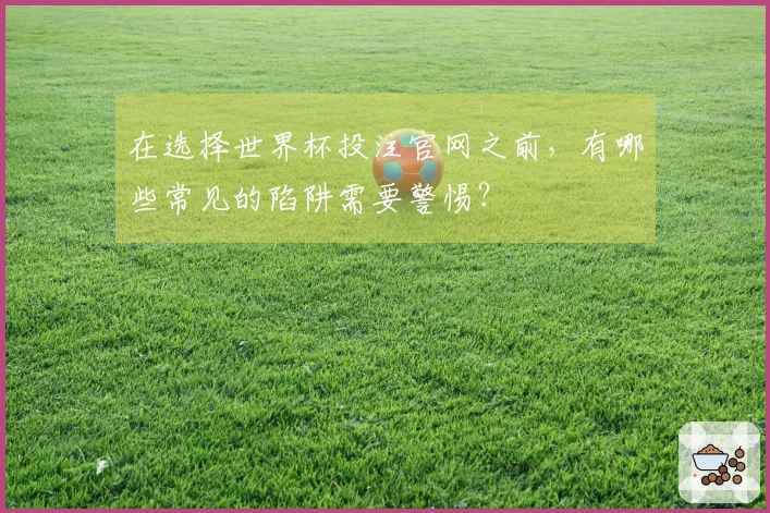 在选择世界杯投注官网之前，有哪些常见的陷阱需要警惕？